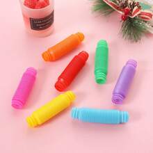 10入組隨機顏色伸縮管便攜式多功能減壓玩具,受歡迎的創意感官玩具創意訓練玩具 - 彩色 - 查看 6