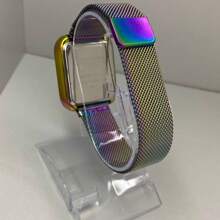 ZOEA Reloj Unisex con Pantalla LED Táctil, Correa de Malla Metálica, Diseño Elegante,Varios Colores Disponibles para Uso Diario y Casual - Multicolor - Ver 2