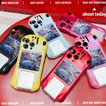 Luxury And Cool Sports Car Compatible With Apple 15 Phone Case, IPhone 13 Creative Holder, 14 15 Promax Anti Drop 11 Personalized Fashion, 12 Promax Men's And Women's Sports Car Protective Case, High-End And Soft - Yellow - View 12