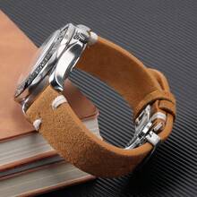 麂皮柔軟手錶帶，適用於三星Galaxy Watch3 4 5pro 45mm 40 42 44 46mm，配備精度帶，適用於華為Watch GT2/3手環 - 綠色 - 查看 6