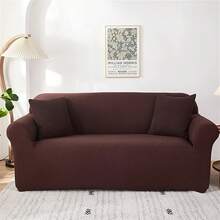 Soft Stylish Sofa Covers, Universal Super Stretch Sofa Cover With Spandex Elastic Bottom, Washable Furniture Protector - 彩色 - 查看 1