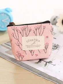 1PC Mini Simple Pattern Coin Purse, Zipper Portable Storage Pouch, Lightweight Earphone Bag(Zipper Random)(Lining Color Random) - Pink - View 2