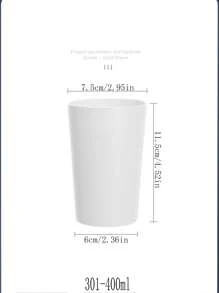 1入組漱口杯家用簡約透明牙杯磨砂情侶杯創意塑料牙刷杯飲水杯 - 彩色 - 查看 2