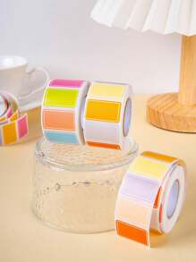 1捲彩色手寫標籤貼紙,防水自粘分類標籤貼紙 - 彩色 - 查看 4