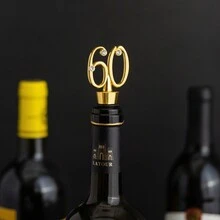 金色 60 件葡萄酒和飲料瓶塞保持葡萄酒新鮮節日派對禮物,婚禮和新娘婚禮派對裝飾,送給葡萄酒愛好者的有趣禮物,家庭聚會禮物,爸爸禮物,媽媽禮物,朋友禮物,最好的朋友禮物 - 金色 - 查看 7