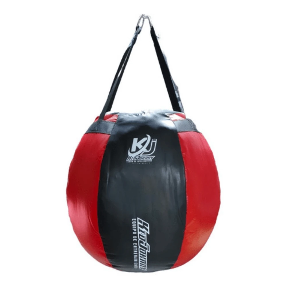 Bola Redonda Saco De Box 25kg Vacia Costal Boxeo Karate Mma - Rojo - Ver 1