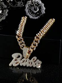 1件時尚男士字母吊墜項鍊,街頭風格搖滾朋克設計,適用於日常穿戴 - 貝貝 - 查看 4