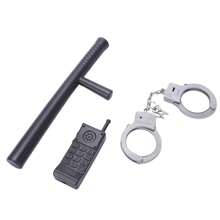 Police Role Play Toy Set With Pretend Handcuffs And Walkie Talkie, Style Random