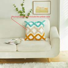 菱形枕套（不含枕芯） - 白色 - 查看 3