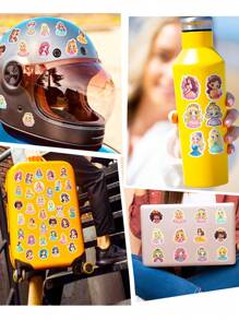 400 piezas Pegatinas de princesa de dibujos animados adorables para manualidades de niños