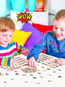 400 piezas Pegatinas de princesa de dibujos animados adorables para manualidades de niños