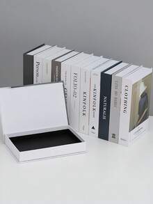 1pc Openable Faux Book Storage Box Creative Decorative Modern Minimalist Style Office Tv Cabinet Ornament - Multicolor - View 6