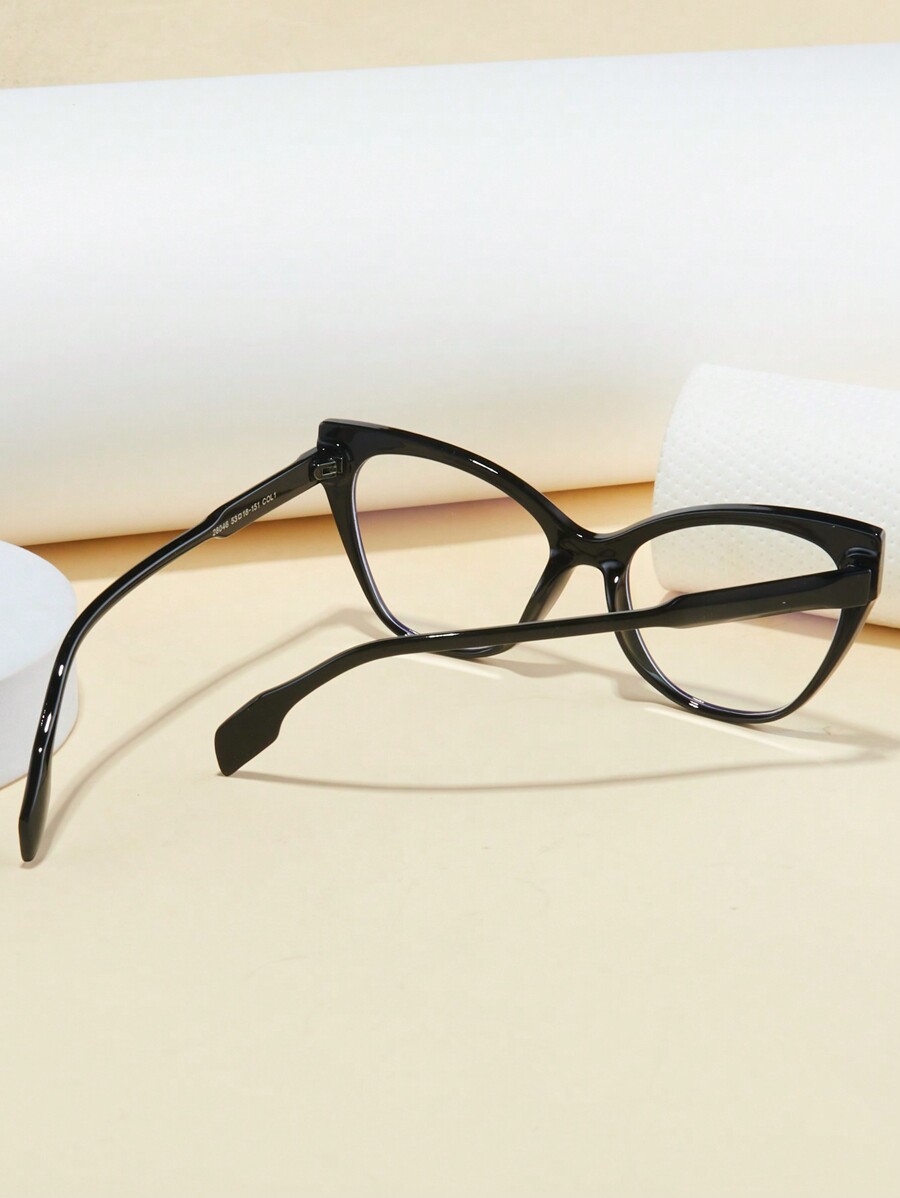 1pc/2pcs Women Large Frame Cat Eye Lightweight Blue Light Blocking Anti