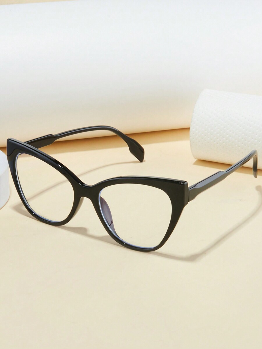 1pc/2pcs Women Large Frame Cat Eye Lightweight Blue Light Blocking Anti