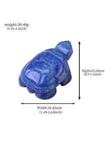 1 件裝天然水晶玫瑰石英龜甲晶蛋白石動物治療石家居裝飾魚缸工藝品小裝飾品 - 彩色 - 查看 2