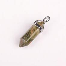 1 件天然石晶水晶項鍊 Pu 皮繩項鍊情侶禮物幸運石項鍊六角柱水晶吊墜項鍊男士女士直銷 - 天然石 - 查看 18