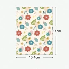 1套/12入組可愛圖案縫紉筆記本,記錄實用的縫紉筆記 - 花 - 查看 2