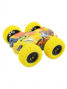 1入組每袋兒童慣性雙面越野車玩具,耐用特技賽車模型,男孩生日禮物,隨機顏色 - 彩色 - 查看 10