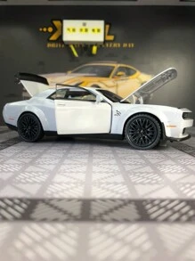 1入組鋅合金壓鑄模型玩具車,15.5厘米 X 6.8厘米 X 4.5厘米,222克,2門灰色跑車,可開門與發動機蓋,後輪拉回功能,適合男孩生日、節日、收藏玩具車之完美禮物 - 灰色 - 查看 6