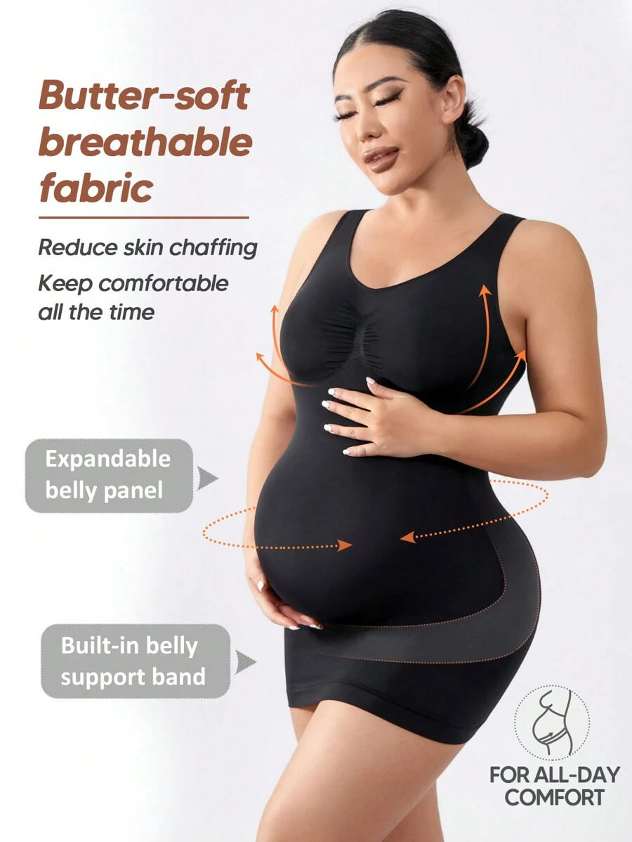 孕妇舒适哺乳吊带背心，柔软透气，无束缚上衣，专为母乳喂养设计。 - 黑色 - 查看 1