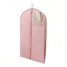 1 Pc 3 Sizes Clothes Hanging Garment Bags, Dress Suit Coat Dust Cover, Home Storage Bag, Wardrobe Hanging Storage Organizer, Moth-Proof Breathable Dust Cover For Closet Clothes Storage - Multicolor - View 6