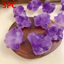 天然晶花礦原石,香薰擴散治療石,diy珠寶手工藝品配件,適用於冥想和能量 - Amethyst Flower - 查看 9