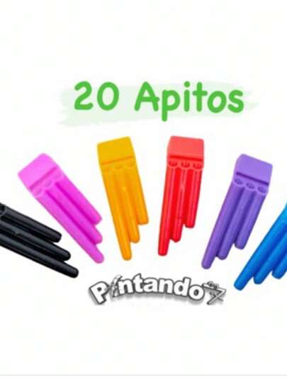 Kit 20 Apitos 3 Tons Cores Sortidas Brinquedo para Sacolinha Surpresa