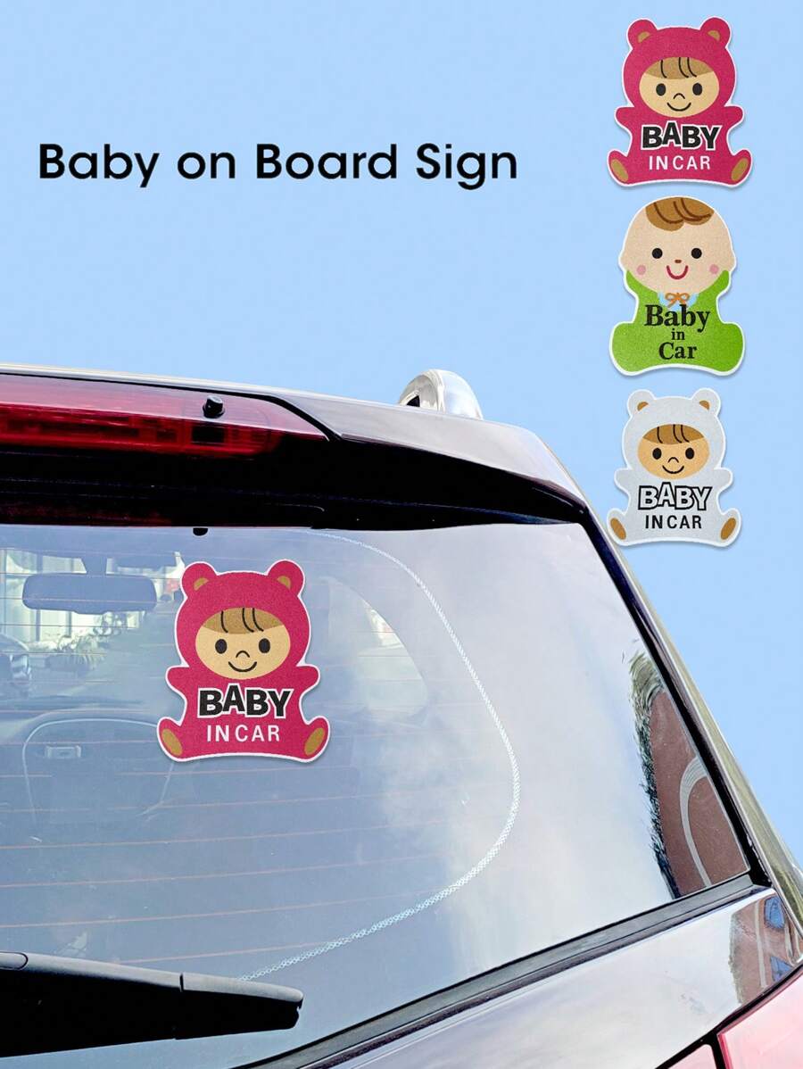 Sisters Baby On Board Pink Love Heart Sticker - Car Van Child Safety Decal - UK Made