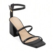 Women Heeled Sandals - Black - View 3