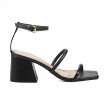 Women Heeled Sandals - Black - View 2