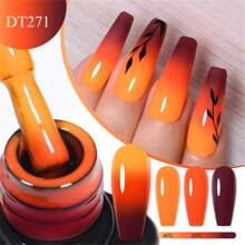 12Pcs Thermal Gel Nail Polish Set Winter Color Temperature Color-Changing Semi Permanent Varnishes Soak Off UV LED Long Lasting Nail Art Gel Kit Nails - 彩色 - 查看 4