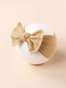 6入組可愛柔軟尼龍提花蝴蝶結束髮帶，適用於嬰幼兒及兒童 - 彩色 - 查看 8