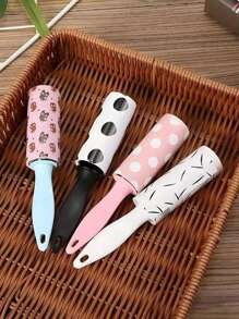 1pc Mini Portable Reusable Lint Roller, Compact Lint Remover With Detachable Design, Sticky Lint Roller, Mini Portable Lint Roller For Removing Dust From Clothes, Carpets, Pet Hair, Travel Size Lint Brush, 30 Sheets Mini Lint Brush Suitable For Pet Hair, Furniture, Sofa, Carpet, Car Seats, Car Accessories, Home Accessories, Travel Supplies - Multicolor - View 5