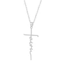 1pc Stainless Steel Cross Jesus Pendant Necklace Personalized Jewelry Gift For Women - Style 1 - View 10