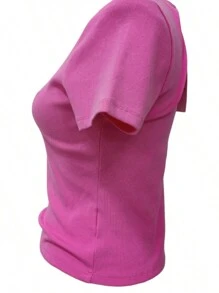 OECE STUIDO Rhinestone T-Shirt - Pink - Übersicht 4