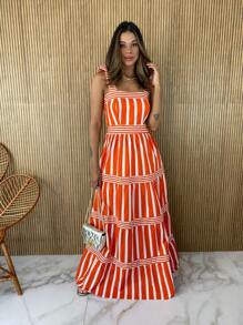 Women Dresses - Orange - View 1