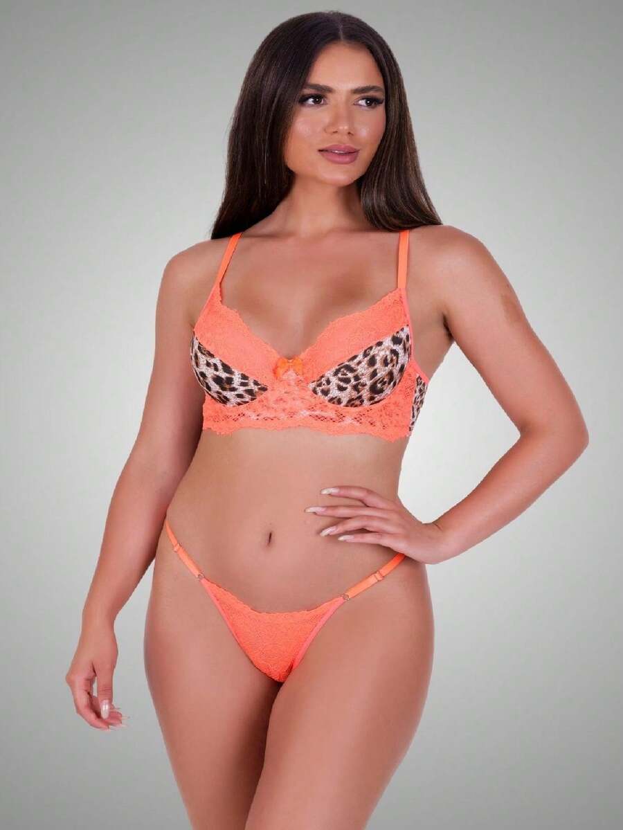 Women Bra & Panty Sets - 橘色 - 查看 1