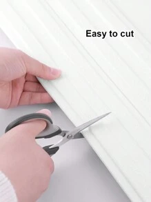 1pc 230cm/90.55in Light Brown 3d Grille Self-Adhesive Wall Sticker For Sofa/Living Room Background Wall Decoration, Stripe Foam Decal