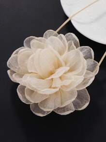 BOCAR 优雅度假风格黑色织物花朵耳环 - 耳環 - 查看 8