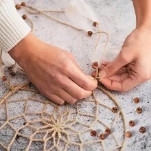 100pcs, Natural African Wooden Beads For Hair Braids And Crafts - Vibrant Colors And Textures For Girls And Boys, For Christmas - Multicolor - View 6