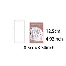 1 件裝 30 件復古風格日記貼紙、diy 裝飾材料貼紙、剪貼簿創意用品、手機/電腦/筆記型電腦美學配件（隨機 4 款） - 紅木色 - 查看 11