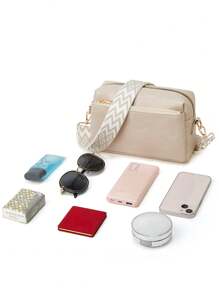 Women's Leather Wallet Shoulder Bag Handbag Tote Bag Crossbody Bag - White - View 5