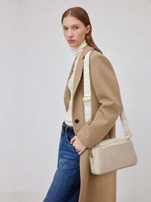 Women's Leather Wallet Shoulder Bag Handbag Tote Bag Crossbody Bag - White - View 7