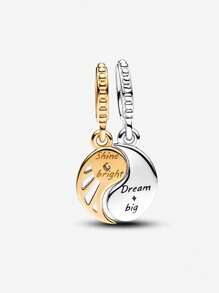 1 Pièce Pendentif Soleil Et Lune Diy Adapté Au Bracelet Original Modèle 1:1 Pour Cadeaux De Fête De Noël Pour Les Personnes Les Plus Importantes De Votre Vie