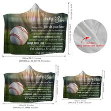 帶帽毛毯,給您兒子的體貼禮物,帶鈕扣的溫暖披肩毛毯,祝福您,沉迷影集的必備物品,防水,適合各個季節,溫暖舒適的拋毯,沙發、床、客廳等都非常適用,室內必備,節日送禮的不二選擇。 - 彩色 - 查看 2