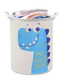 80升洗衣篮，大容量可折叠洗衣篮，绳提手衣物收纳篮，用于整理和存放衣物或玩具 - 彩色 - 查看 3