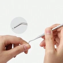 Bộ 3 dụng cụ làm móng chân mọc ngược bằng thép không gỉ, giũa móng chân và dụng cụ nâng móng chân, bộ dụng cụ làm móng phẫu thuật chuyên nghiệp, dụng cụ làm sạch móng, dụng cụ giảm đau - Bạc - Xem 8