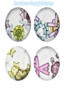 節慶禮物新卡通玩具,大型旋轉伸縮望遠鏡萬花筒,帶有變幻景觀,適合作為生日禮物（隨機顏色） - 彩色 - 查看 6