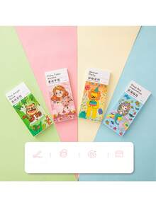 1本兒童水彩填色本,童話夢幻主題,附有圖片,適合diy書籤和塗鴉繪畫 - 粉色 - 查看 9