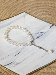 Pearl Chain Buckle Strap, Applicable For Women's Shoes, Sandals, Clothes, Bags, And Accessories
